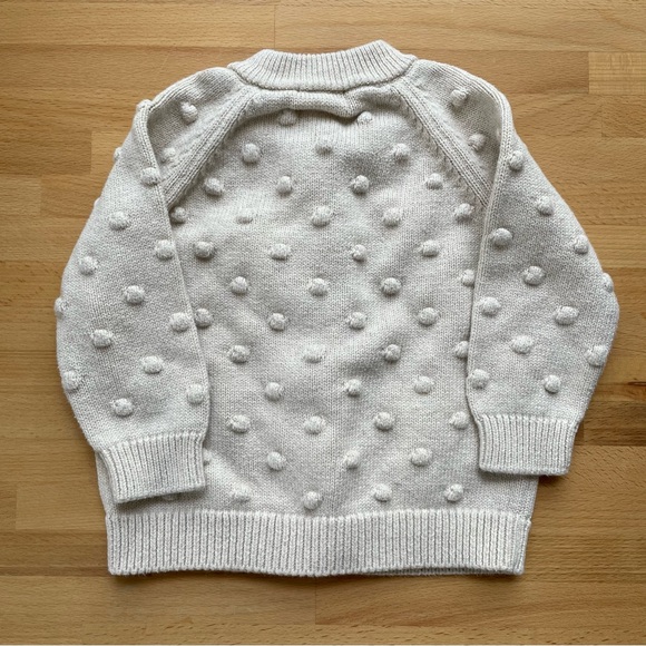 100% cotton popcorn knit cardigan Cat and Jack - Picture 3 of 3
